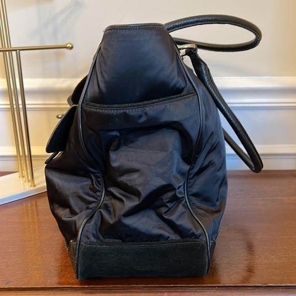 DKNY Oversized Nylon Leather and Suede Tote - Picture 5 of 14